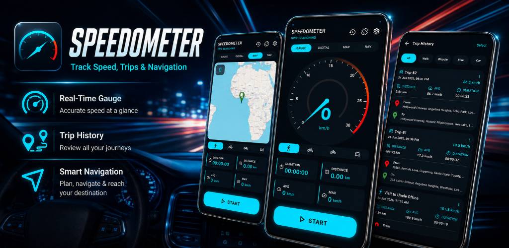 Digital & Analog Speedometer
