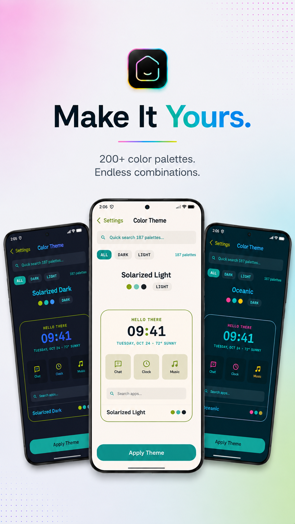 Slick Minimalist Launcher screenshot 1