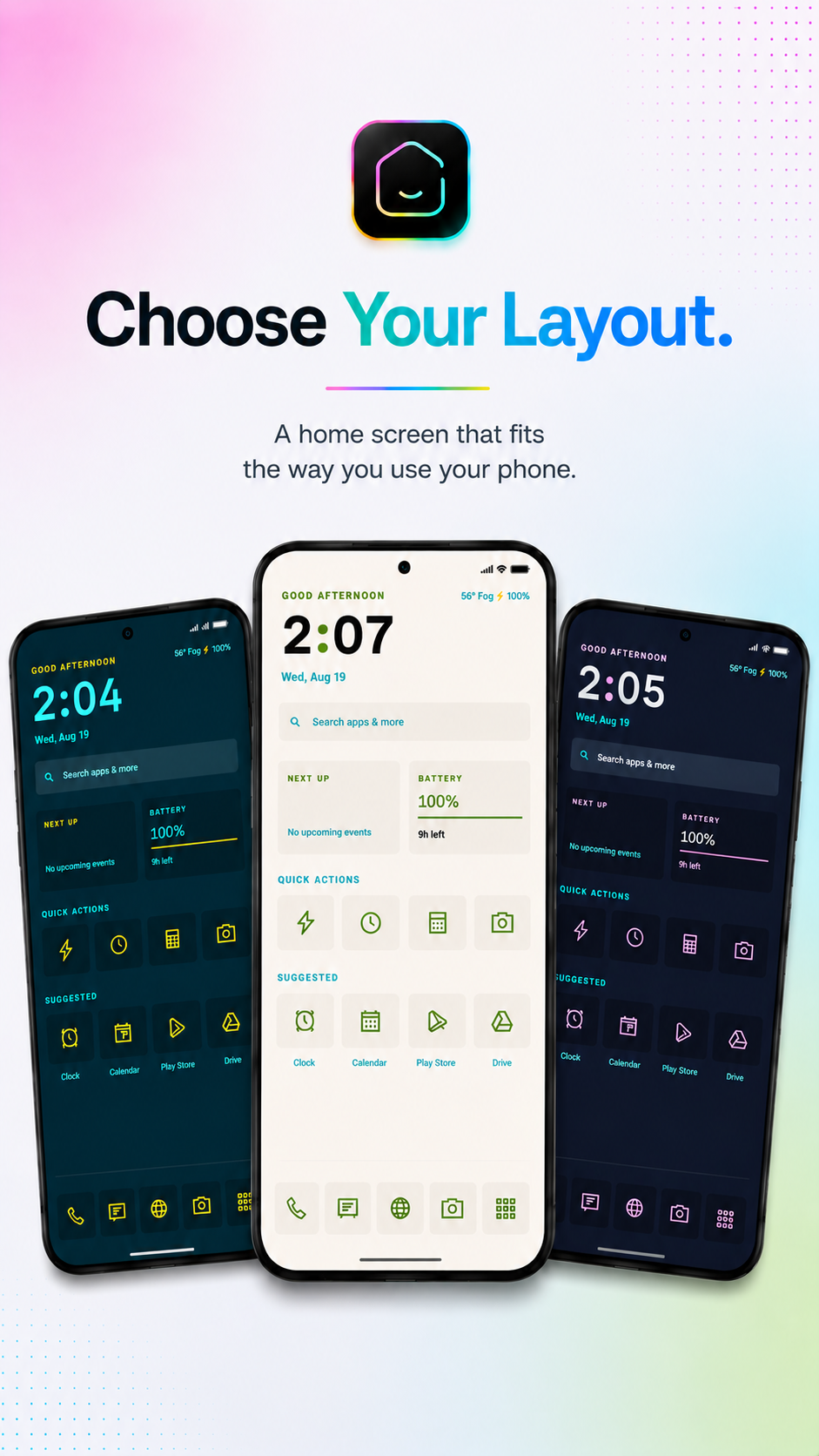 Slick Minimalist Launcher screenshot 4